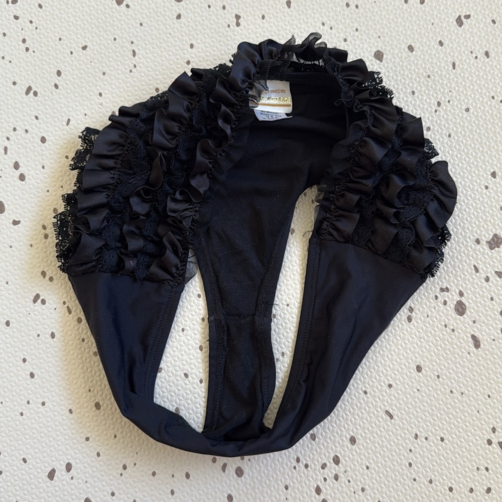 💘 L*SPACE - LOW RISE RUFFLE SWIM BOTTOMS - Picture 4 of 4